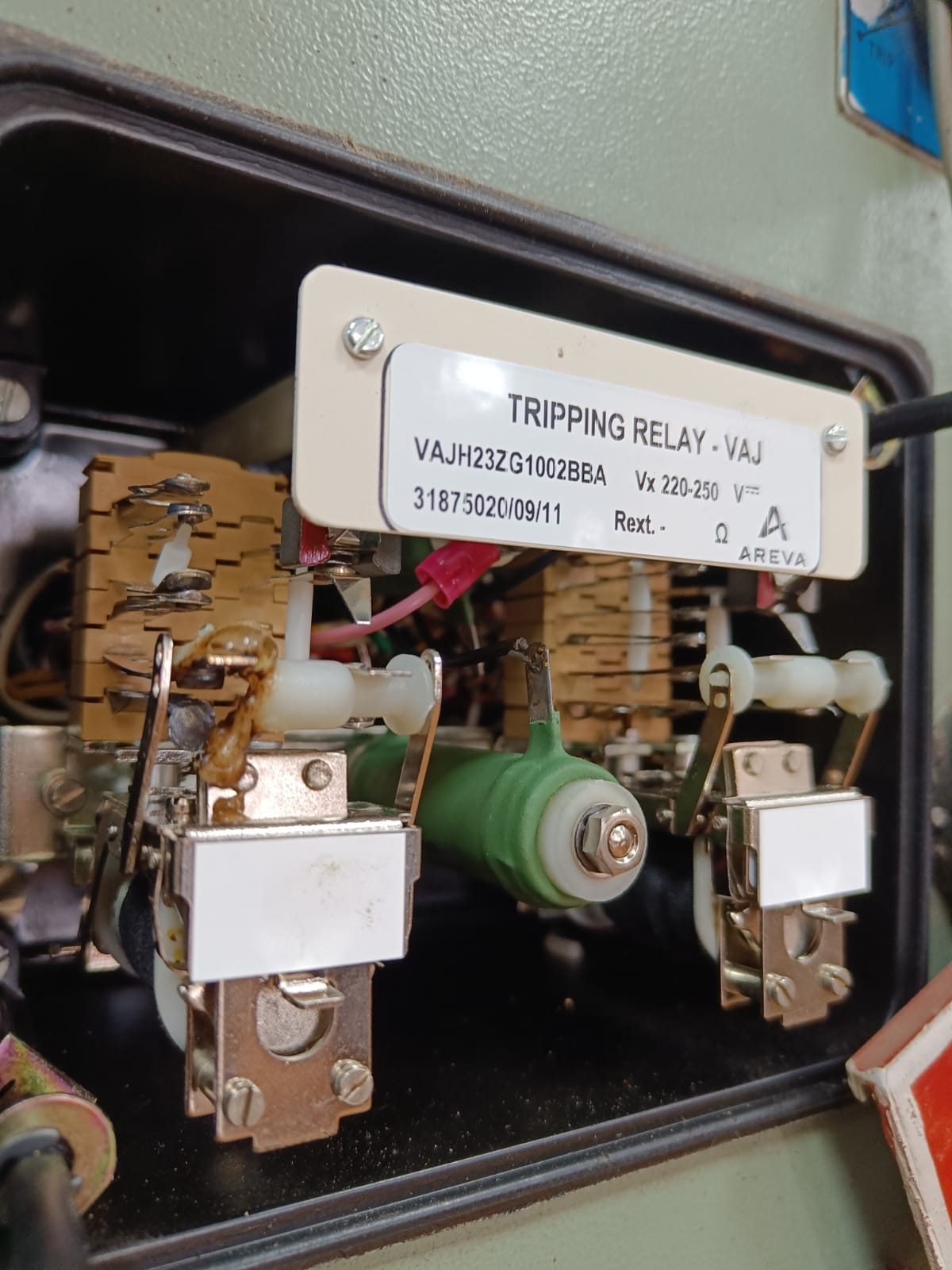 22 kV Express Feeder Master Trip Relay Contacts got burnt Corrective